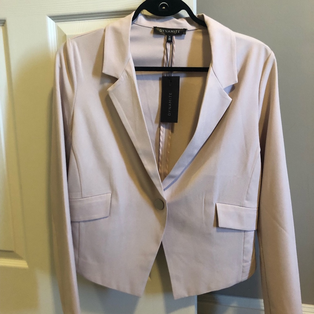 Dynamite Blazer w/ Slanted Pockets (Veston) M Fairy Dust (Soft Pink)
